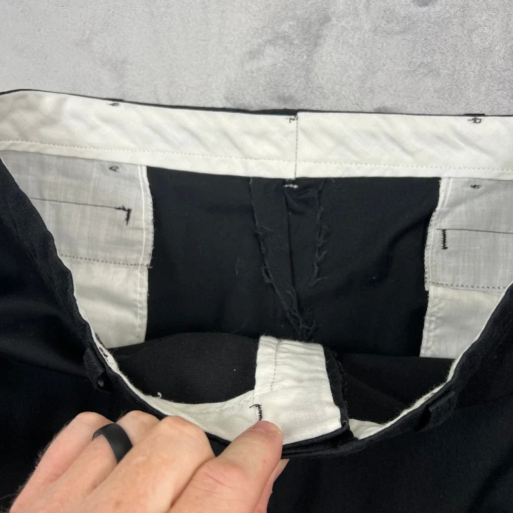Dee Cee Work Trousers Mens 37x30 Black Vintage Made in USA Straight Leg Pants